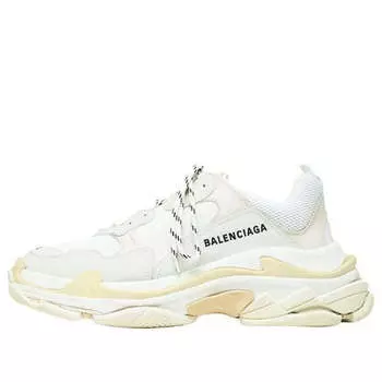 Кроссовки triple s sneaker 'white tan' 2018 Balenciaga, белый