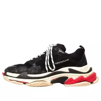 Кроссовки triple s sneakers 'black double foam and mesh' Balenciaga, черный