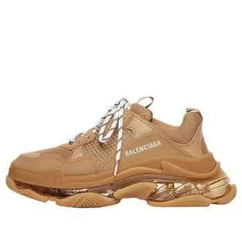 Кроссовки triple s sneakers 'clear sole brown' Balenciaga, коричневый