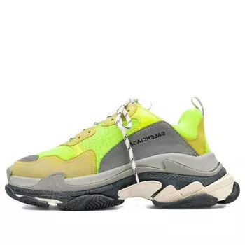 Кроссовки triple s sneakers 'fluorescent green' Balenciaga, желтый