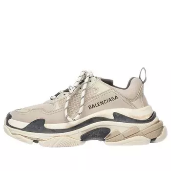 Кроссовки triple s trainer 'beige black' Balenciaga, коричневый
