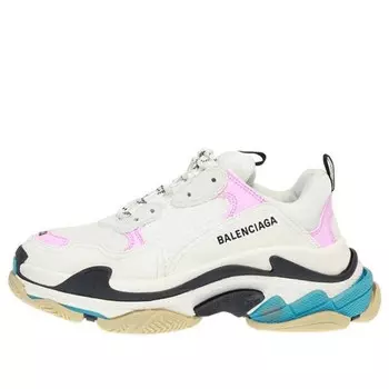 Кроссовки triple s trainer 'white pink' Balenciaga, белый