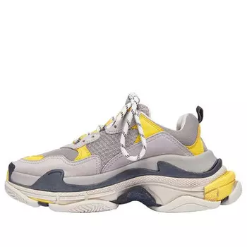 Кроссовки triple s trainer 'yellow grey' Balenciaga, серый