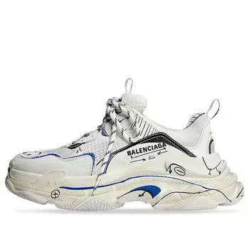 Кроссовки triple s 'white' Balenciaga, белый