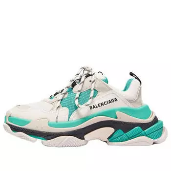 Кроссовки triple s 'white green' 2019 Balenciaga, белый