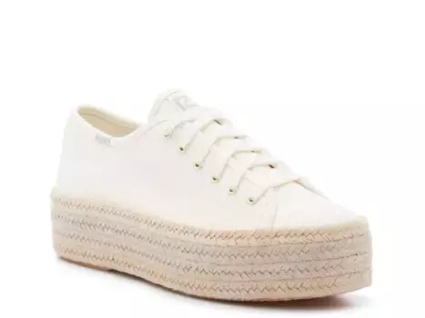 Кроссовки Triple Up Espadrille Platform Sneaker Keds, кремовый
