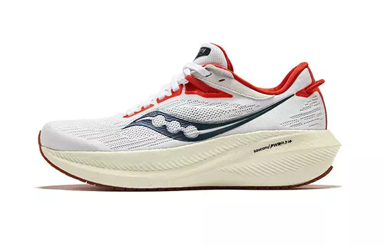 Кроссовки Triumph 21 женские с низким верхом, белые/красные Saucony