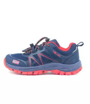 Кроссовки Trollkids Hiker Low Sandefjord, цвет Mitternachtsblau / Coral