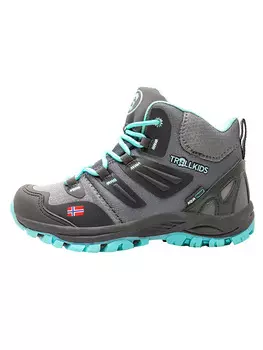 Кроссовки Trollkids Rondane Hiker Mid, цвет Grau/ Mint
