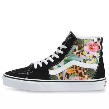 Кроссовки tropical animal check sk8-hi 'black' Vans, черный