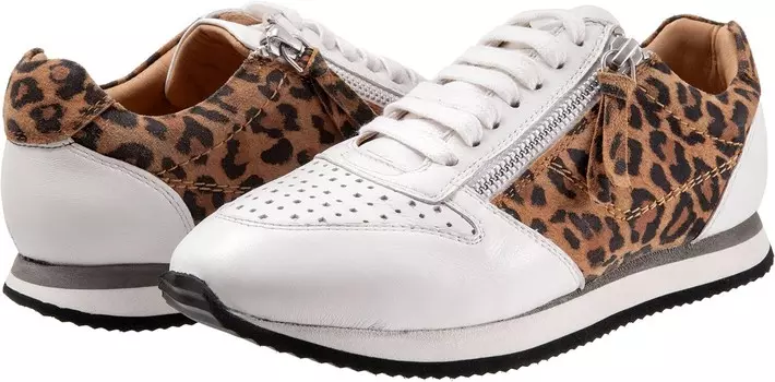 Кроссовки Trotters Infinity, цвет White Tan Cheetah
