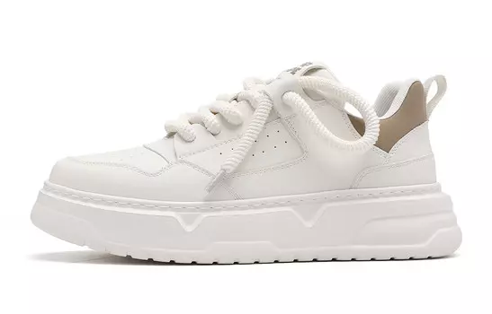 Кроссовки TRUMPPIPE Skateboarding Shoes Men Low-top, белый