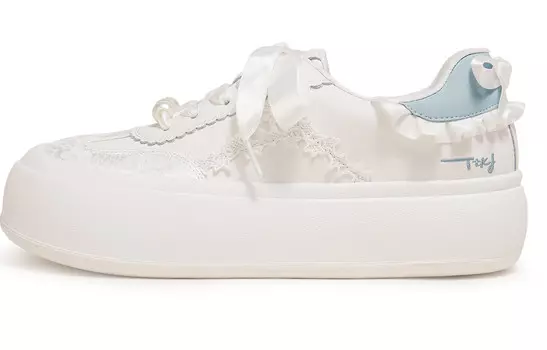 Кроссовки TTKJ Skateboarding Shoes Women's Low-top, белый