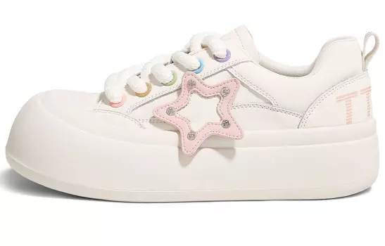 Кроссовки TTKJ Skateboarding Shoes Women's Low-top, серебряный