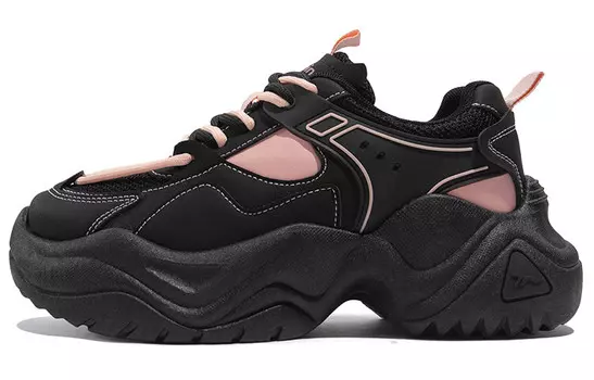 Кроссовки TUOPIN Chunky Sneakers Women's Low-top, белый/черный