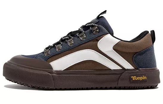 Кроссовки TUOPIN Skateboarding Shoes Men Low-top Blue Coffee, синий