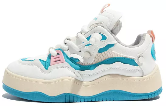 Кроссовки TUOPIN Skateboarding Shoes Unisex Low-top, белый/синий