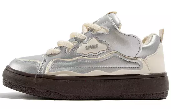 Кроссовки TUOPIN Skateboarding Shoes Unisex Low-top, серебряный