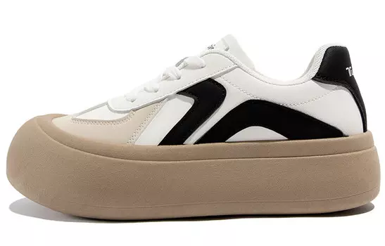 Кроссовки TUOPIN Skateboarding Shoes Unisex Low-top White/Black, белый/черный