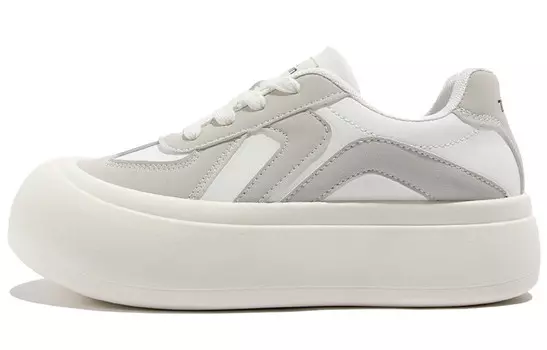 Кроссовки TUOPIN Skateboarding Shoes Unisex Low-top White/Gray, белый/серый