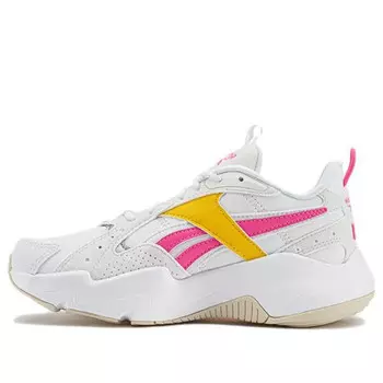 Кроссовки turbo restyle 'white yellow pink' Reebok, белый