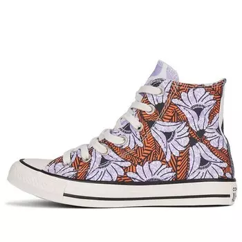 Кроссовки twisted summer chuck taylor all star high top Converse, фиолетовый