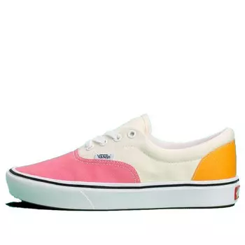 Кроссовки ua comfycush era (canvas) 'pink white yellow' Vans, розовый