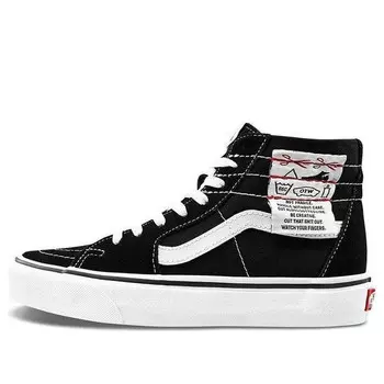 Кроссовки ua sk8-hi tapered high top casual canvas skate shoes diy black Vans, черный