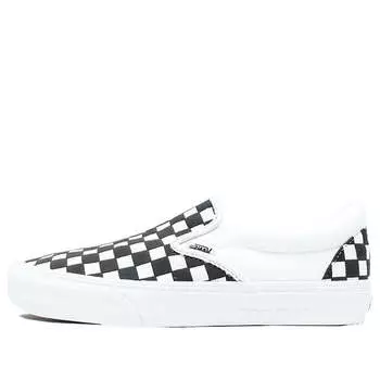 Кроссовки ubiq x slip on vlt lx plaid black/white Vans, черный