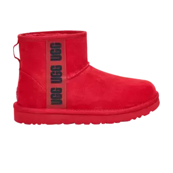 Кроссовки UGG Wmns Classic Mini Side Logo - Samba Red, красный