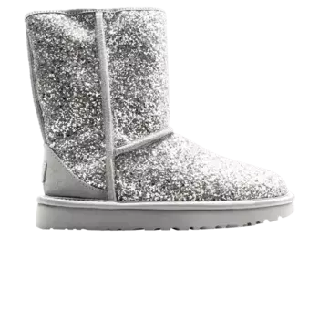 Кроссовки UGG Wmns Classic Short Cosmos Glitter - Silver, серебряный