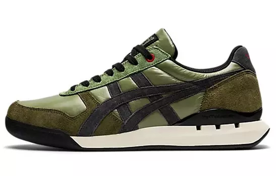 Кроссовки Ultimate 81 Lifestyle унисекс с низким верхом оливково-зеленого цвета Onitsuka Tiger