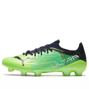 Кроссовки ultra 1.3 fg ag 'green glare' Puma, зеленый