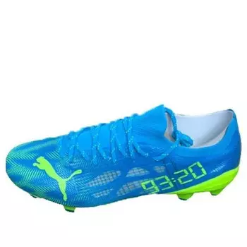 Кроссовки ultra 1.3 fg ag manchester city edition 'blue neon green' Puma, синий