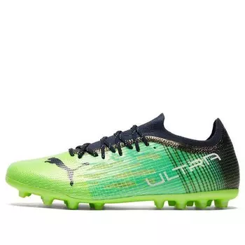 Кроссовки ultra 1.3 mg soccer shoes green/black Puma, зеленый