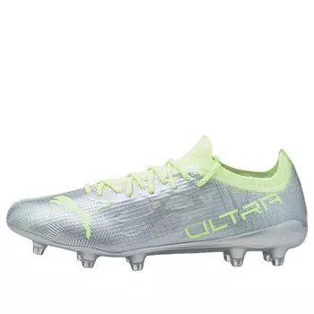 Кроссовки ultra 1.4 fg/ag 'silver green' Puma, серый
