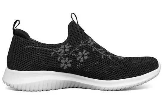 Кроссовки Ultra Flex 1.0 Lifestyle женские с низким верхом черного цвета Skechers