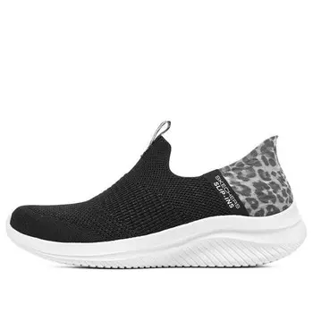 Кроссовки ultra flex 3.0 'black leopard' Skechers, черный