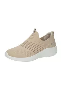 Кроссовки Ultra Flex 3.0 Classy Charm, пена с эффектом памяти, с воздушным охлаждением, для женщин SKECHERS, цвет Taupe Knit Trim