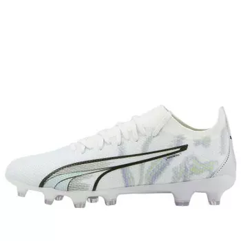 Кроссовки ultra match brilliance fg/ag 'white grey' Puma, белый