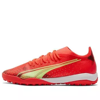 Кроссовки ultra match tt 'orange green' Puma, оранжевый
