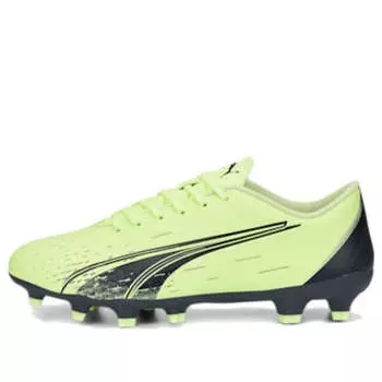 Кроссовки ultra play fg ag 'green black' Puma, зеленый