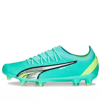 Кроссовки ultra ultimate fg/ag 'mint green' Puma, зеленый
