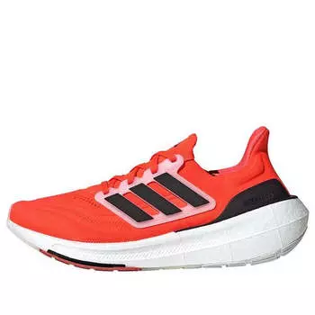 Кроссовки ultraboost light running shoes 'solar red core black' Adidas, красный