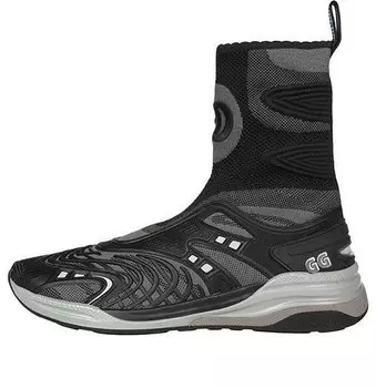 Кроссовки ultrapace r mid 'black grey' Gucci, черный