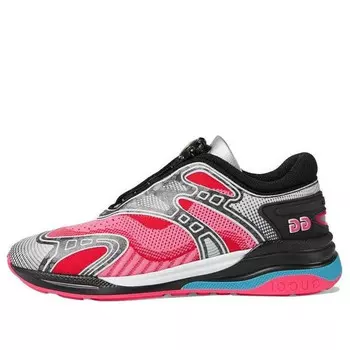 Кроссовки ultrapace r 'mismatched - neon pink yellow' Gucci, розовый