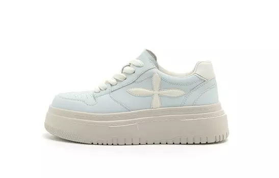 Кроссовки UNCLEWEN Skateboarding Shoes Women's Low-top, голубой