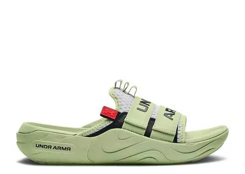 Кроссовки Under Armour ALPHA SLIDE 'PHOSPHOR GREEN', белый