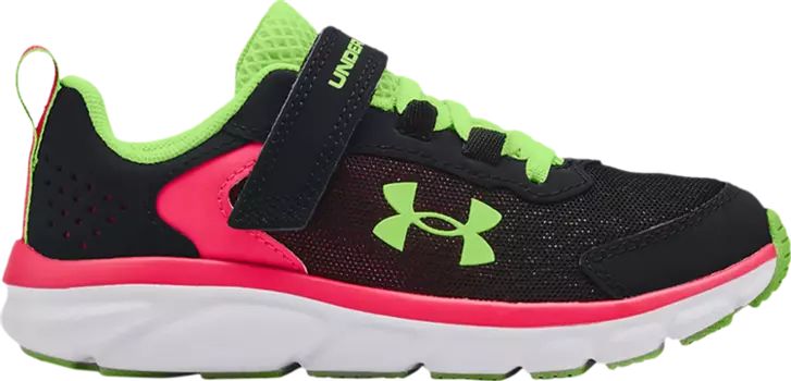 Кроссовки Under Armour Assert 9 AC PS Black Penta Pink, черный