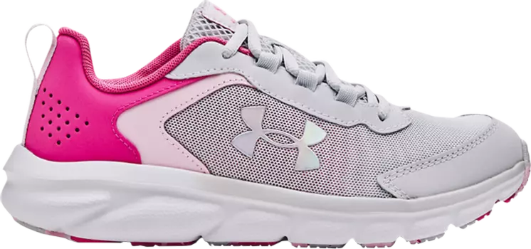 Кроссовки Under Armour Assert 9 GS Halo Grey Rebel Pink, серый